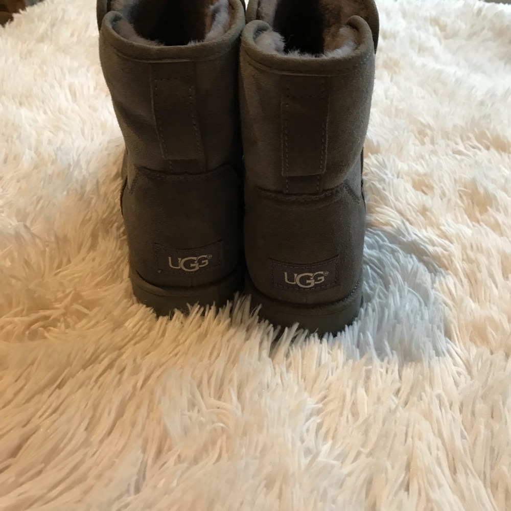 Grey ugg booties